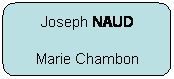 Rectangle  coins arrondis: Joseph NAUD
Marie Chambon
